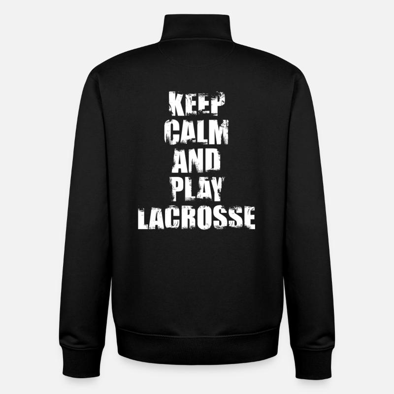 Citation de motivation pour la crosse - Sweat zippé unisexe en coton bio Stanley/Stella - noir