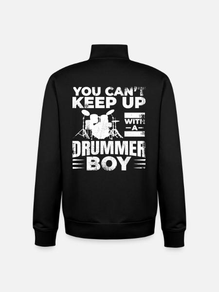 Drummer Boy - Unisex Organic Zip Sweatshirt by Stanley/Stella - black