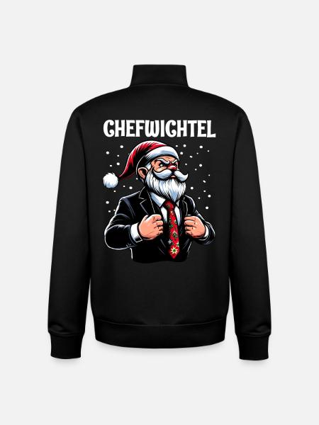 Chefwichtel Weihnachts Gnome - Unisex Organic Zip Sweatshirt von Stanley/Stella - Schwarz