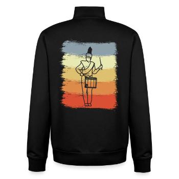 fanfare - Sweat zippé unisexe en coton bio Stanley/Stella - noir - Dos - AI Model Male 185 light (185cm)
