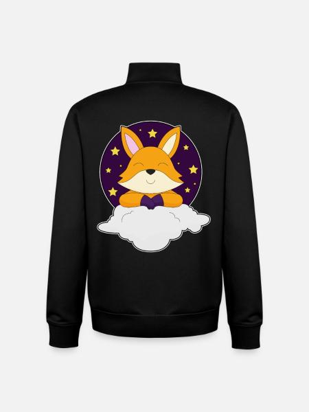 Fox Clouds - Unisex Organic Zip Sweatshirt by Stanley/Stella - black