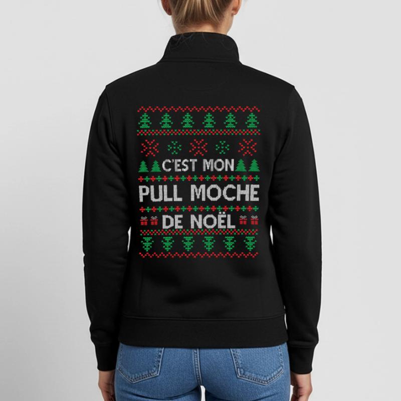 C'est Mon Pull Moche De Noël Sweat zippé unisexe en coton bio Stanley/Stella