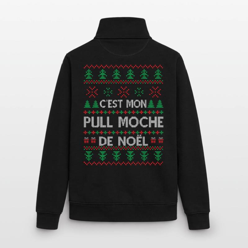 C'est Mon Pull Moche De Noël Sweat zippé unisexe en coton bio Stanley/Stella