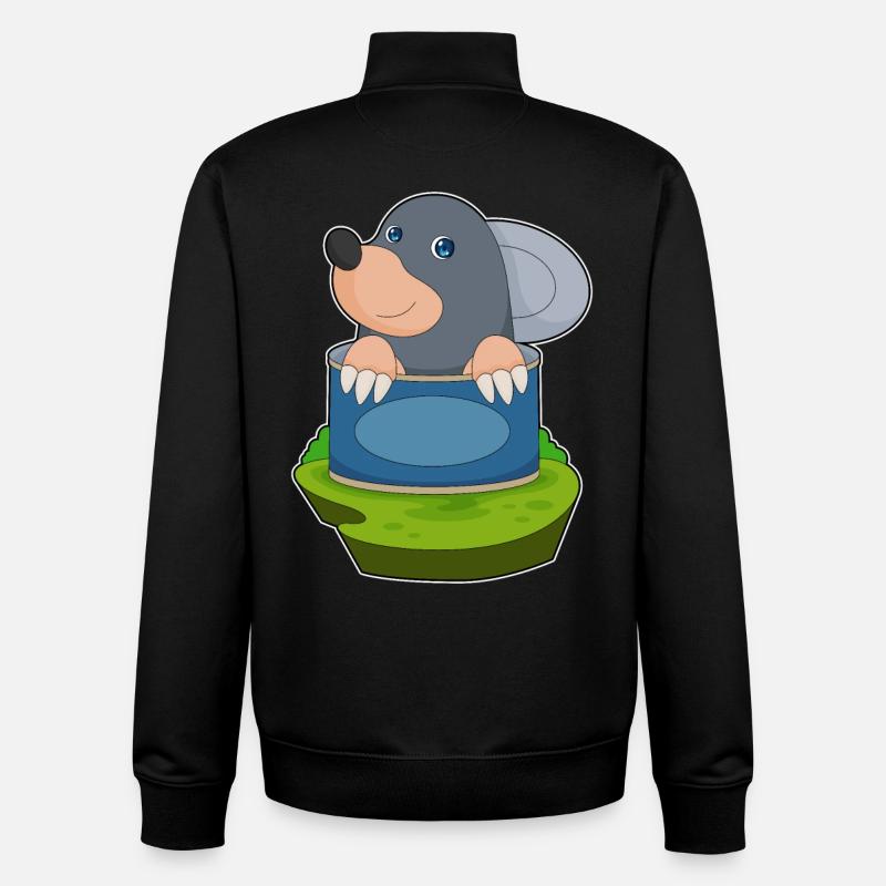 Maulwurf Dose - Unisex Organic Zip Sweatshirt von Stanley/Stella - Schwarz