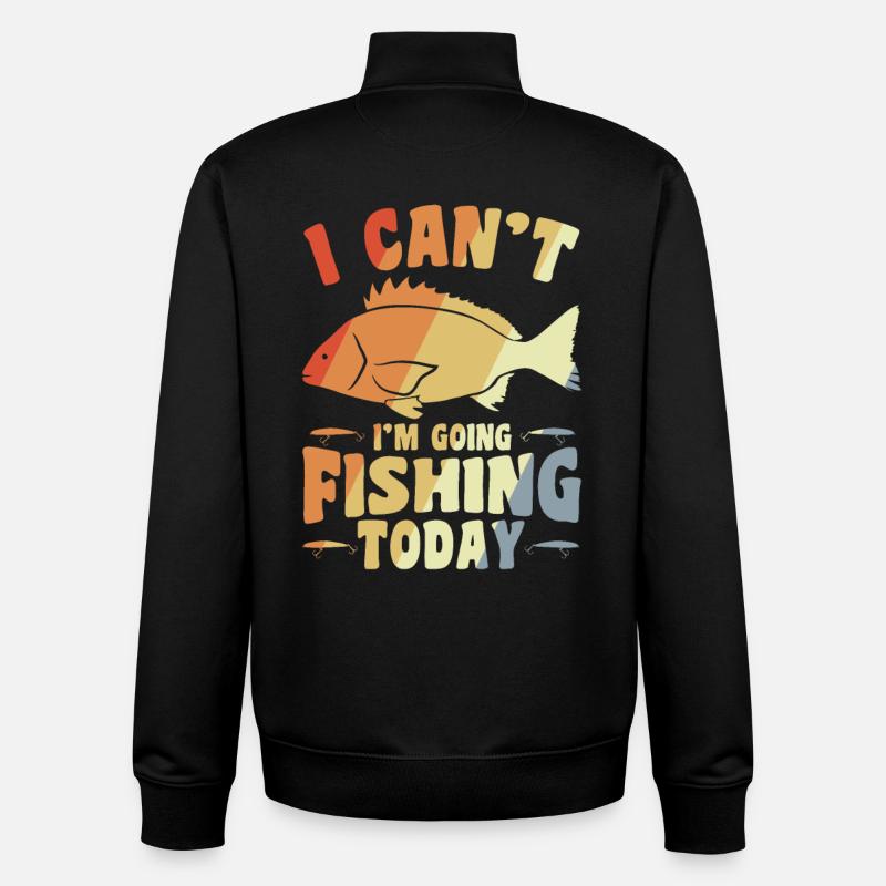 Blague de pêcheur - Sweat zippé unisexe en coton bio Stanley/Stella - noir