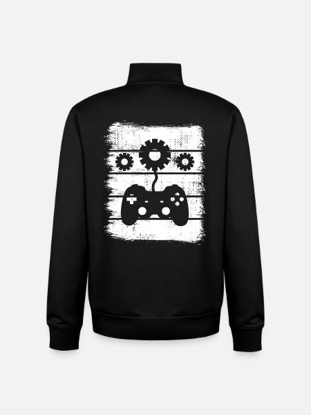 Conception de jeux - Sweat zippé unisexe en coton bio Stanley/Stella - noir