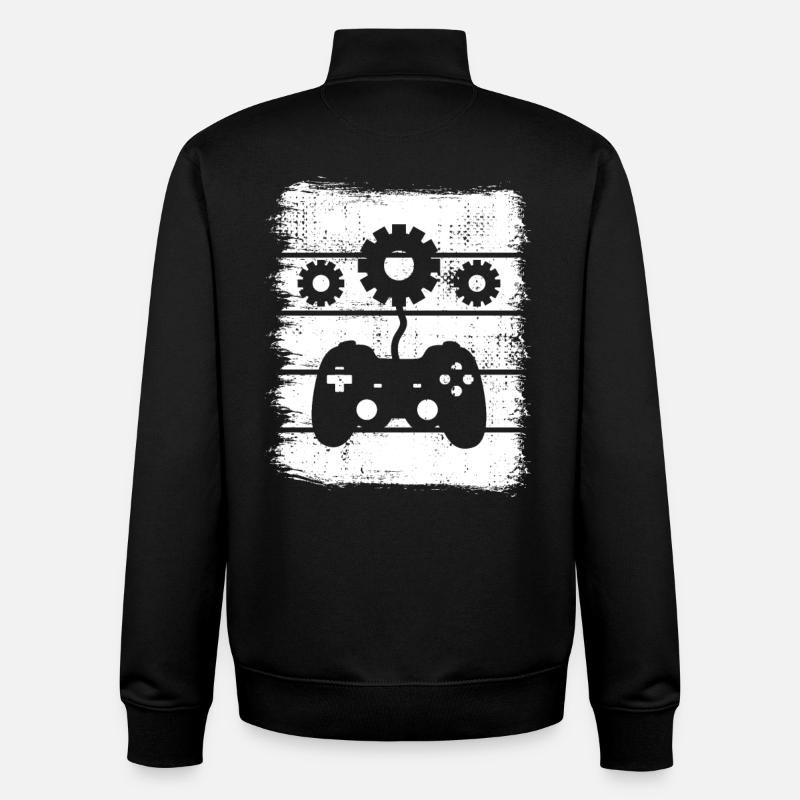 Game Design - Unisex Organic Zip Sweatshirt by Stanley/Stella - black