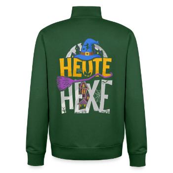 Karneval Kostüm Hexe lustiger Kostümersatz - Unisex Organic Zip Sweatshirt von Stanley/Stella - Flaschengrün - Hinten - AI Model Male 185 dark (185cm)