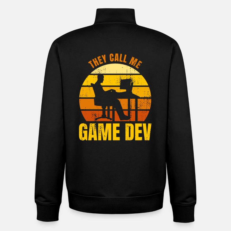 Video Games Developer - Unisex Organic Zip Sweatshirt by Stanley/Stella - black