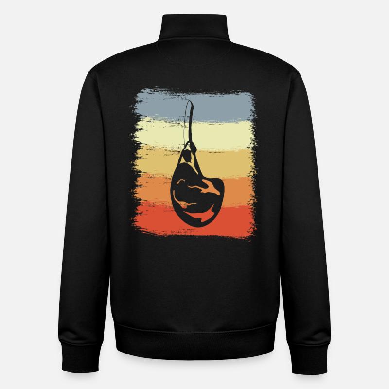Côtes levées - Sweat zippé unisexe en coton bio Stanley/Stella - noir