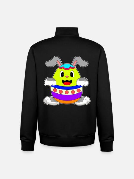 Bunny Easter Costume - Unisex Organic Zip Sweatshirt by Stanley/Stella - black