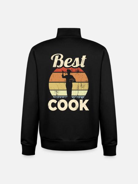 Cooking lover - Unisex Organic Zip Sweatshirt by Stanley/Stella - black