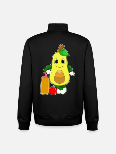 Avocado Cricket Cricket Bat - Unisex Organic Zip Sweatshirt by Stanley/Stella - black