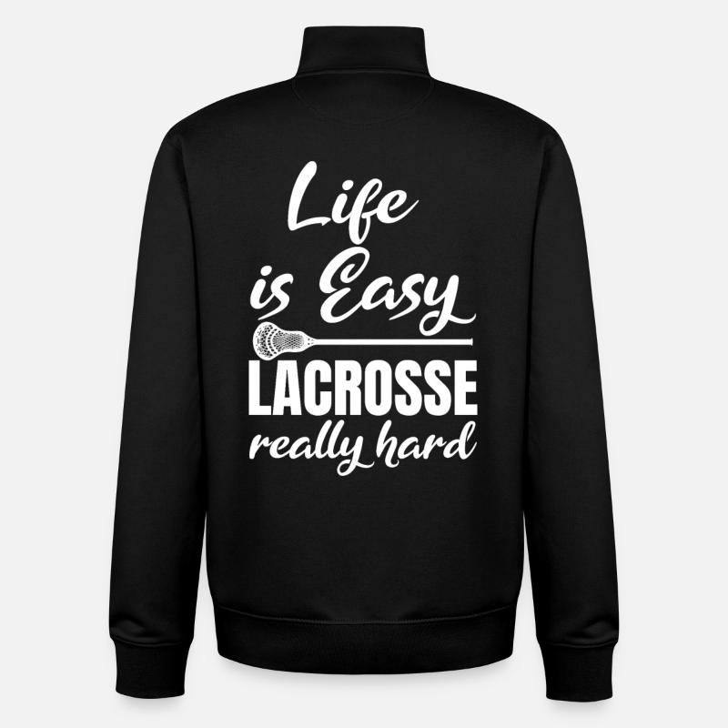 Motivation des joueurs de crosse - Sweat zippé unisexe en coton bio Stanley/Stella - noir