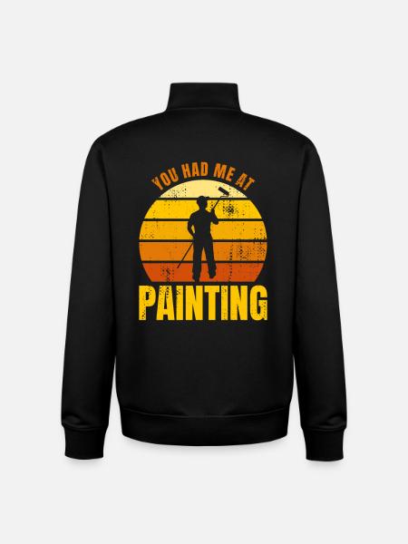Painter Joke - Unisex Organic Zip Sweatshirt by Stanley/Stella - black