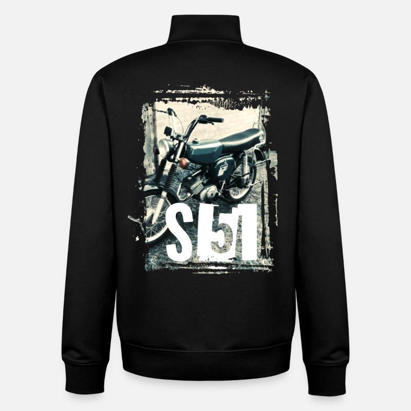 S51 - Grün - Unisex Organic Zip Sweatshirt von Stanley/Stella - Schwarz