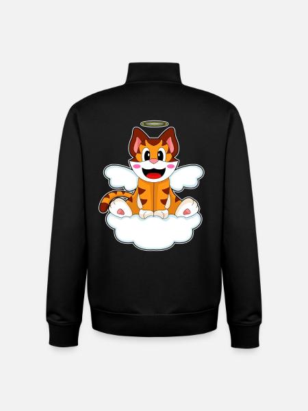 Tiger Angel Wings - Unisex Organic Zip Sweatshirt by Stanley/Stella - black