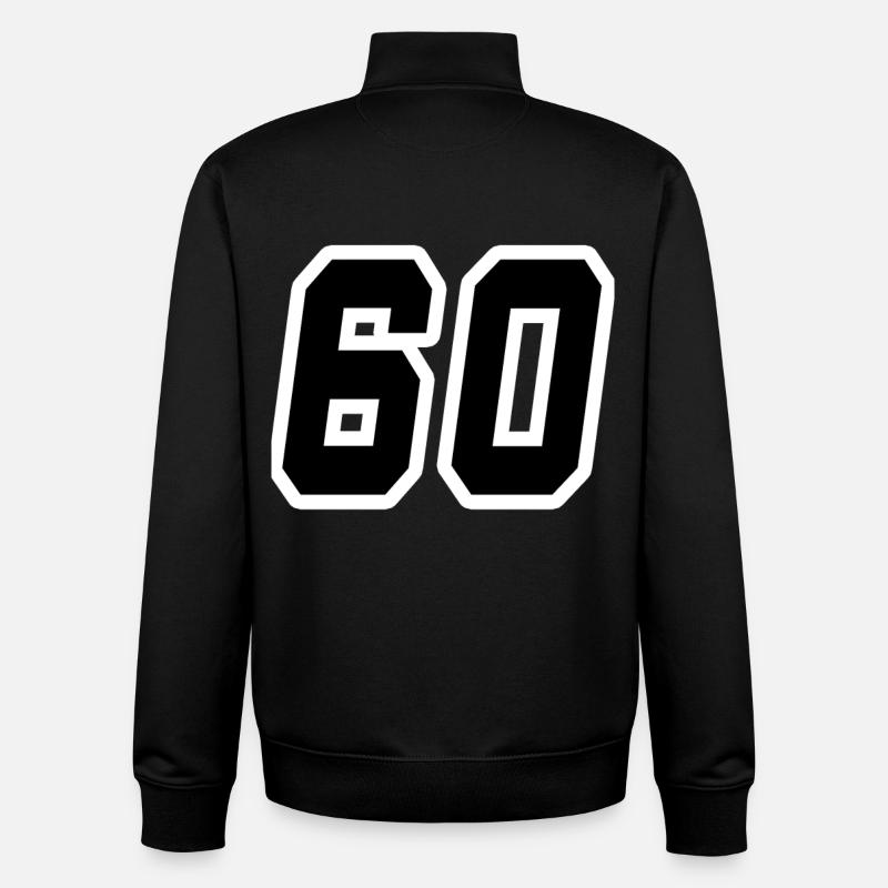 Nummer 60 - Unisex Organic Zip Sweatshirt von Stanley/Stella - Schwarz