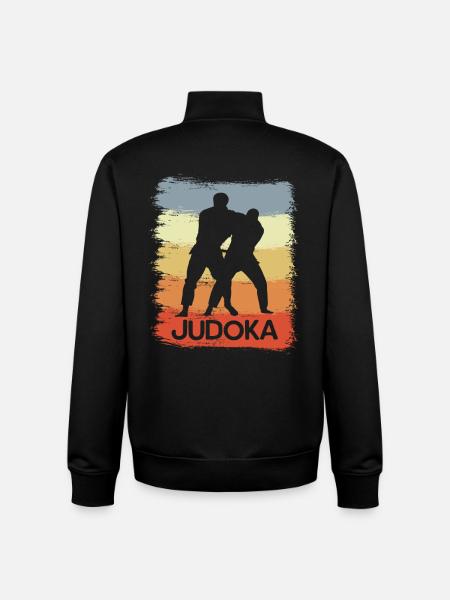 Judoka Sketch - Unisex Organic Zip Sweatshirt by Stanley/Stella - black