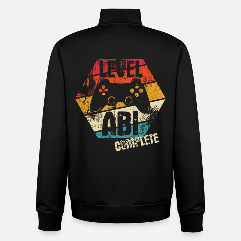 ABI - Level complete - Controller - Gamer - Unisex Organic Zip Sweatshirt von Stanley/Stella - Schwarz