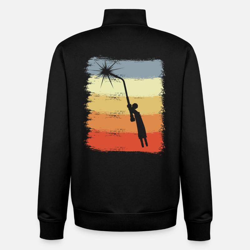 Elektroschweißen - Unisex Organic Zip Sweatshirt von Stanley/Stella - Schwarz