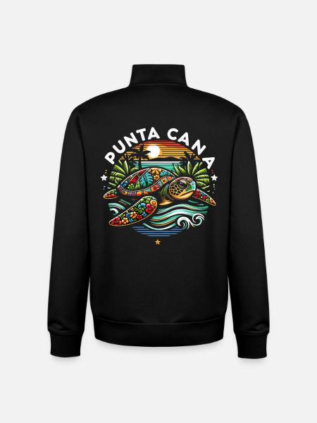 Punta Cana Turtle - Unisex Organic Zip Sweatshirt von Stanley/Stella - Schwarz