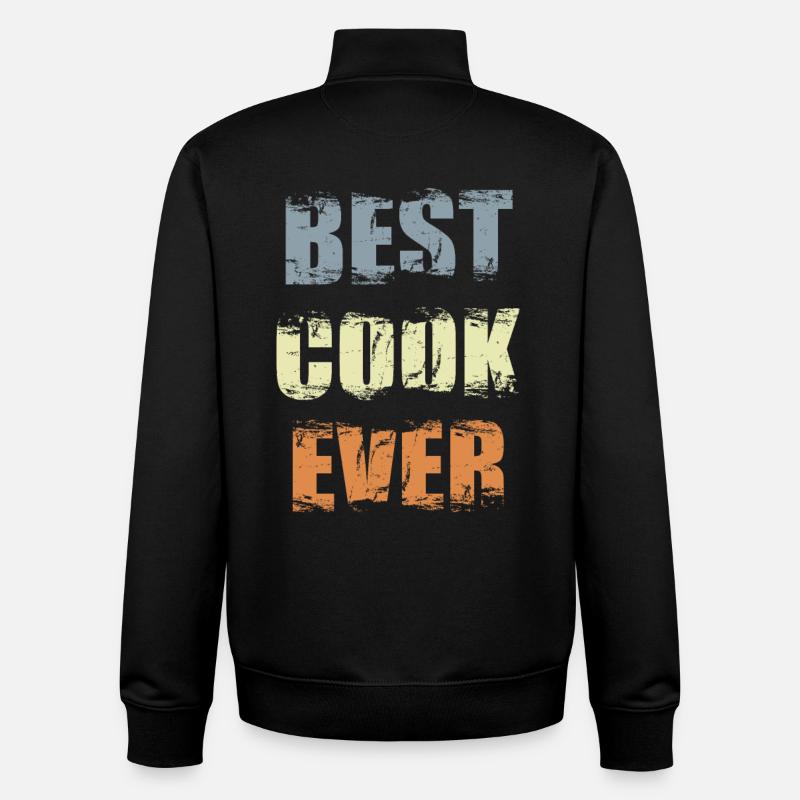Meilleur Chef - Sweat zippé unisexe en coton bio Stanley/Stella - noir