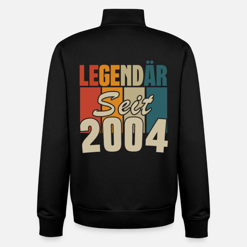 Legendär seit 2004 - Unisex Organic Zip Sweatshirt von Stanley/Stella - Schwarz