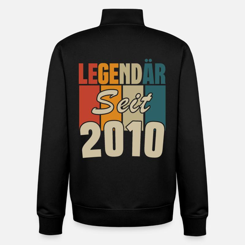 Legendär seit 2010 - Unisex Organic Zip Sweatshirt von Stanley/Stella - Schwarz