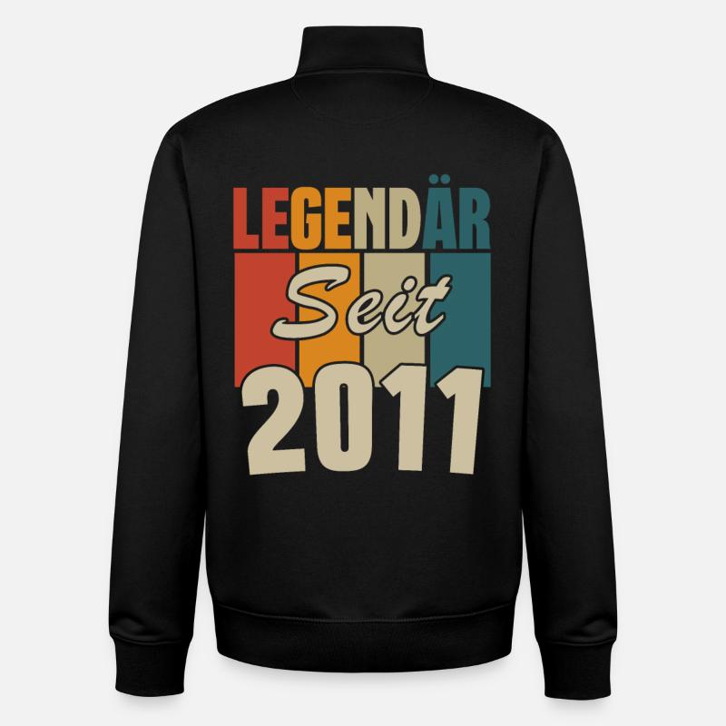 legendär seit 2011 - Unisex Organic Zip Sweatshirt von Stanley/Stella - Schwarz