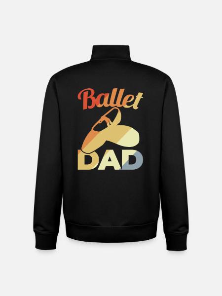Ballet Dad - Unisex Organic Zip Sweatshirt von Stanley/Stella - Schwarz
