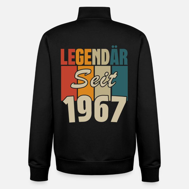 Legendär seit 1967 - Unisex Organic Zip Sweatshirt von Stanley/Stella - Schwarz