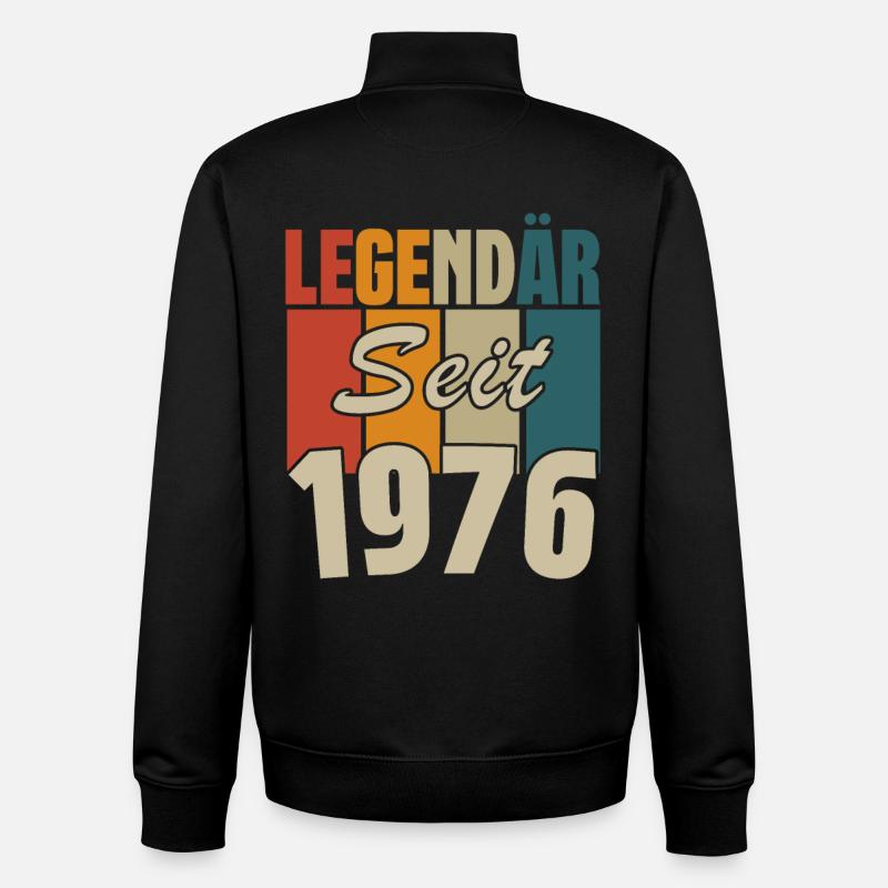 Legendär seit 1976 - Unisex Organic Zip Sweatshirt von Stanley/Stella - Schwarz