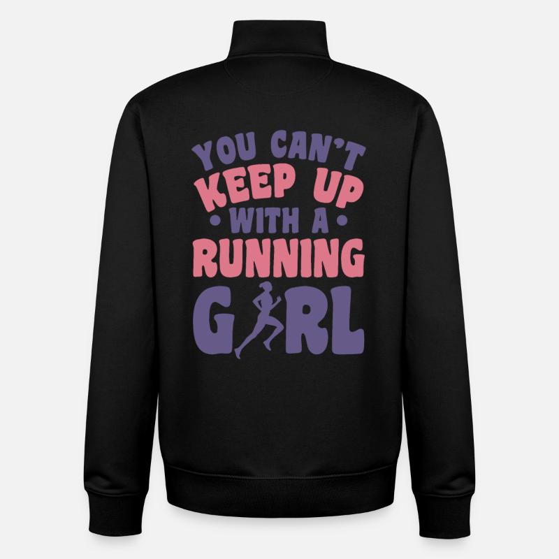 Coureur - Sweat zippé unisexe en coton bio Stanley/Stella - noir