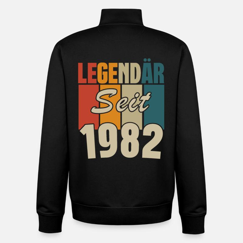 Legendär seit 1982 - Unisex Organic Zip Sweatshirt von Stanley/Stella - Schwarz