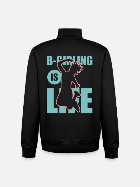 Breakdance Mädchen - Unisex Organic Zip Sweatshirt von Stanley/Stella - Schwarz
