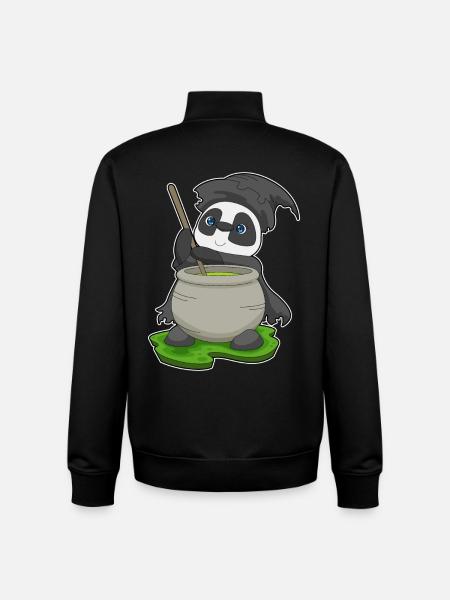 Panda Witch Potion - Unisex Organic Zip Sweatshirt by Stanley/Stella - black