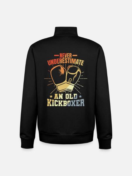 Kickboxer Großvater - Unisex Organic Zip Sweatshirt von Stanley/Stella - Schwarz