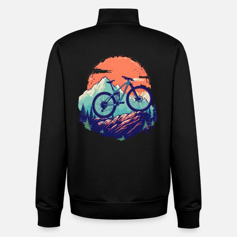 Vtt - Sweat zippé unisexe en coton bio Stanley/Stella - noir