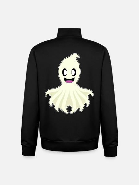 Octopus Ghost - Unisex Organic Zip Sweatshirt by Stanley/Stella - black