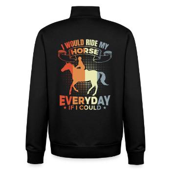 Rider Inspiration - Unisex Organic Zip Sweatshirt by Stanley/Stella - black - Back - AI Model Male 185 light (185cm)