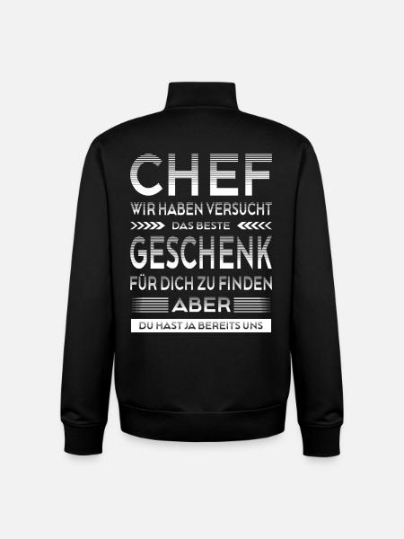 Chef Abschied Geschenke Abschiedsgeschenk - Unisex Organic Zip Sweatshirt von Stanley/Stella - Schwarz