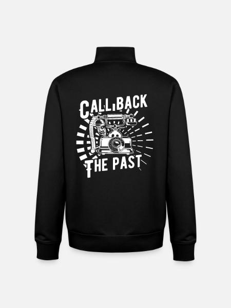 Bringing back the past - Unisex Organic Zip Sweatshirt by Stanley/Stella - black
