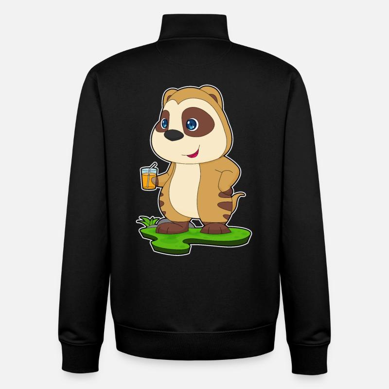 Jus de suricate - Sweat zippé unisexe en coton bio Stanley/Stella - noir
