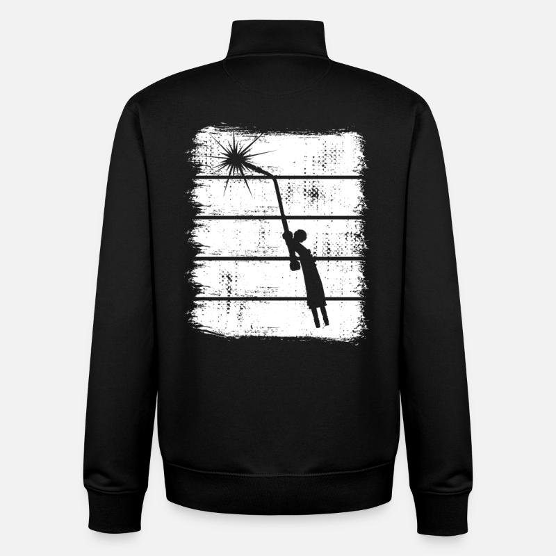 Welding electrode - Unisex Organic Zip Sweatshirt by Stanley/Stella - black