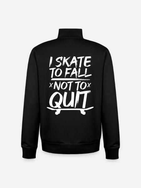 Skater Motivation - Unisex Organic Zip Sweatshirt by Stanley/Stella - black