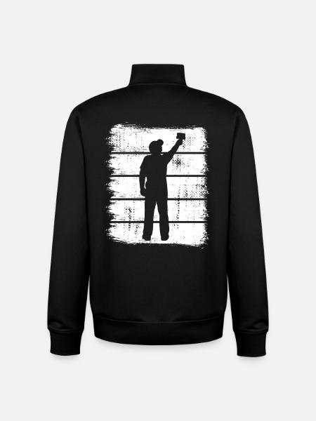 Painters and varnishers - Unisex Organic Zip Sweatshirt by Stanley/Stella - black