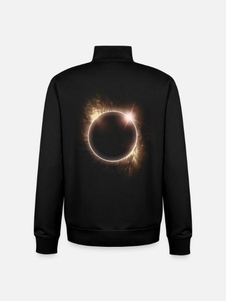 SOLAR ECLIPSE ASTRONOMY LOVERS - Unisex Organic Zip Sweatshirt by Stanley/Stella - black