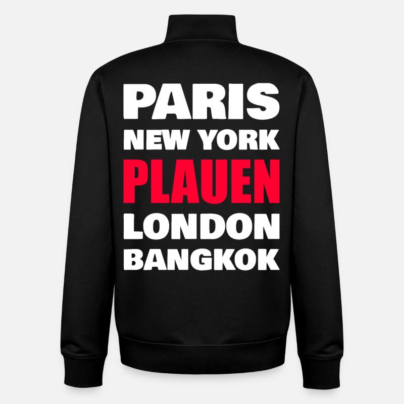 Plauen Stadt - Unisex Organic Zip Sweatshirt von Stanley/Stella - Schwarz