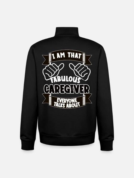 Geriatric Nurse Funny Saying Gift Idea - Unisex Organic Zip Sweatshirt by Stanley/Stella - black